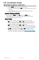 Preview for 11 page of ETC ColorSource Spot jr v2.0 Installation Manual