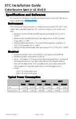 Preview for 12 page of ETC ColorSource Spot jr v2.0 Installation Manual