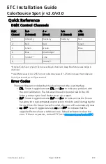 Preview for 16 page of ETC ColorSource Spot jr v2.0 Installation Manual