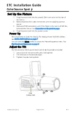 Preview for 5 page of ETC ColorSource Spot jr Installation Manual