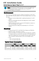 Preview for 3 page of ETC ColorSource Spot Pearl v1.7 Installation Manual