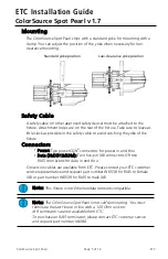 Preview for 5 page of ETC ColorSource Spot Pearl v1.7 Installation Manual