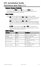 Preview for 13 page of ETC ColorSource Spot Pearl v1.7 Installation Manual