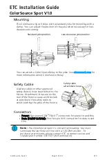 Preview for 5 page of ETC ColorSource Spot Installation Manual