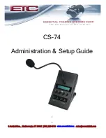 ETC CS-74 Administration & Setup Manual preview