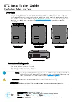 ETC CueSystem Installation Manual предпросмотр