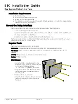 Предварительный просмотр 2 страницы ETC CueSystem Installation Manual