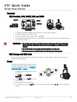 Preview for 3 page of ETC D22 Canopy Quick Manual