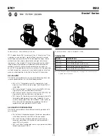 Предварительный просмотр 1 страницы ETC D22 Desire series Manual