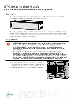 Preview for 1 page of ETC E-SPM-A Installation Manual