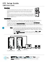 ETC EBDK-SWITCH Setup Manual предпросмотр