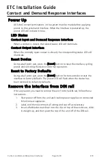 Предварительный просмотр 8 страницы ETC Echo Contact Input Installation Manual