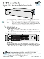 Предварительный просмотр 1 страницы ETC Echo E-SPM-RM Setup Manual