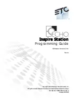 ETC Echo Inspire Station Programming Manual предпросмотр