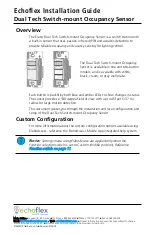 ETC Echoflex Dual Tech Installation Manual предпросмотр