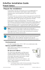 Предварительный просмотр 2 страницы ETC echoflex Elaho Preset Station Installation Manual