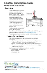 Предварительный просмотр 1 страницы ETC echoflex ELEDR-RH Installation Manual