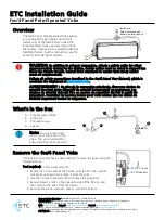 Предварительный просмотр 1 страницы ETC fos/4 Panel Pole-Operated Yoke Installation Manual