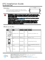 Предварительный просмотр 1 страницы ETC fos/4 Panel Yoke Installation Manual