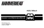 Preview for 1 page of ETC Hammerhead HG12 Operator And  Maintenance Manual