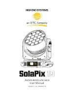 ETC High End Systems SolaPix 19 User Manual preview