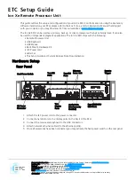 ETC Ion Xe RPE Setup Manual предпросмотр