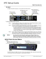 Предварительный просмотр 3 страницы ETC Net3 Conductor Setup Manual