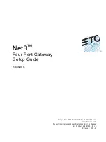 ETC Net3 Four Port Gateway Setup Manual предпросмотр