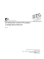 Предварительный просмотр 1 страницы ETC P-ACP Configuration Manual