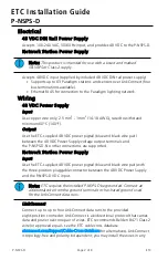 Preview for 2 page of ETC P-NSPS-D Installation Manual