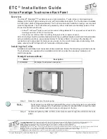 ETC Paradigm P-LCD Series Installation Manual preview
