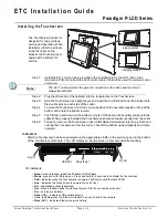 Предварительный просмотр 4 страницы ETC Paradigm P-LCD Series Installation Manual