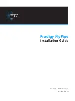 ETC Prodigy FlyPipe Studio Installation Manual preview