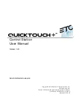 ETC QuickTouch+ 12 User Manual preview