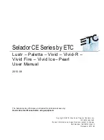 Предварительный просмотр 1 страницы ETC Selador CE Series User Manual