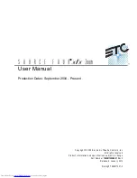 Preview for 1 page of ETC Source Four jr User Manual