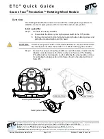 Предварительный просмотр 1 страницы ETC Source Four Revolution Rotating Wheel Module Quick Manual