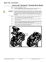 Предварительный просмотр 2 страницы ETC Source Four Revolution Rotating Wheel Module Quick Manual