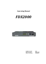 Preview for 1 page of ETC transtechnik FDX2000 Operating Manual