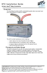 Предварительный просмотр 1 страницы ETC Unison Aero Relay Controller Installation Manual