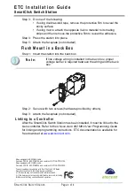 Preview for 4 page of ETC Unison Aero SmartClick UA1001 Installation Manual