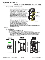 Предварительный просмотр 2 страницы ETC Unison AV/Serial Interface v1.0.0 Quick Manual