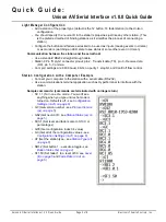 Предварительный просмотр 3 страницы ETC Unison AV/Serial Interface v1.0.0 Quick Manual
