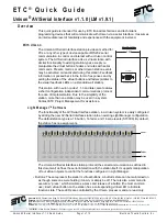 Предварительный просмотр 1 страницы ETC Unison AV/Serial Interface v1.1.0 Quick Manual