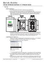 Предварительный просмотр 3 страницы ETC Unison AV/Serial Interface v1.1.0 Quick Manual