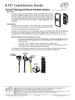 ETC Unison Heritage UH1AV Installation Manual preview