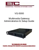 ETC VG-5000 Administration & Setup Manual предпросмотр