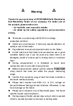 Предварительный просмотр 4 страницы ETCR 3000B Manual