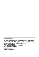 Предварительный просмотр 24 страницы ETCR 9500 Manual