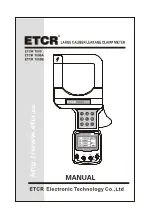 Preview for 1 page of ETCR ETCR 7000 Manual